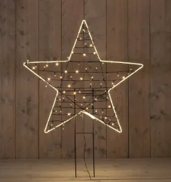 Anna's Collection Gartenstecker Stern mit Beleuchtung 80 cm