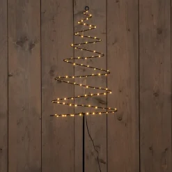 Anna's Collection Gartenstecker Weihnachtsbaum mit Beleuchtung 33 x 103 cm