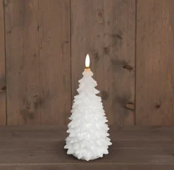 Anna's Collection LED Kerze Sito weiß D 9,5 H 20 cm