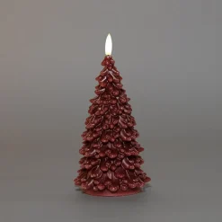 Anna's Collection LED Kerze Sito bordeaux D 9,5 H 20 cm