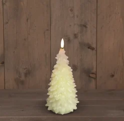 Anna's Collection LED Kerze Sito elfenbein D 9,5 H 20 cm