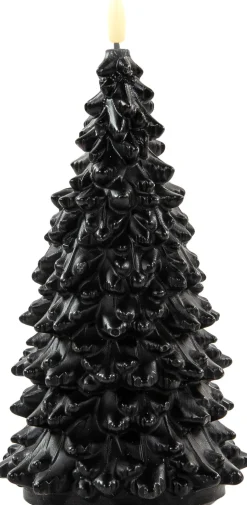 Anna's Collection LED Kerze Sito schwarz D 9,5 H 20 cm