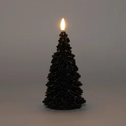 Anna's Collection LED Kerze Sito schwarz D 9,5 H 20 cm