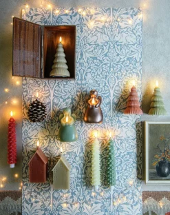 Anna's Collection LED Stabkerze Rambu rot D 2,2 H 23 cm