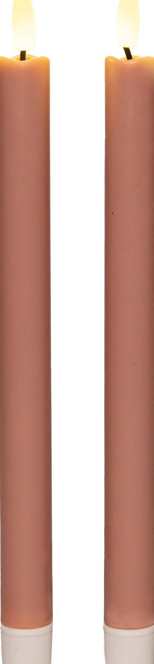 Anna's Collection LED Tafelkerze Larni rosa D 2,1 H 25 cm 2 St.