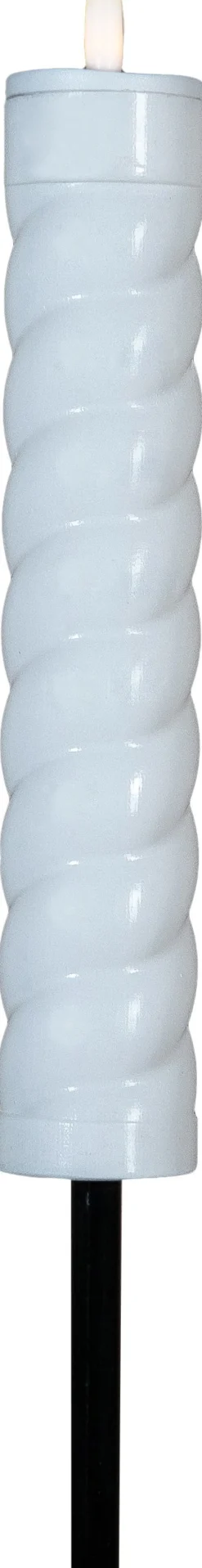 Anna's Collection Solarfackel Swirl weiß D 4 H 97 cm