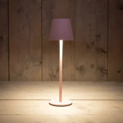 Anna's Collection Tischlampe Mat rosa D 9 H 27 cm