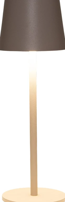 Anna's Collection Tischlampe Mat braun D 9 H 27 cm