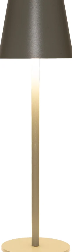 Anna's Collection Tischlampe Mat grün D 9 H 27 cm