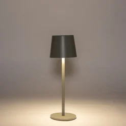 Anna's Collection Tischlampe Mat grün D 9 H 27 cm