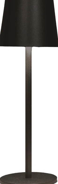 Anna's Collection Tischlampe Mat schwarz D 9 H 27 cm