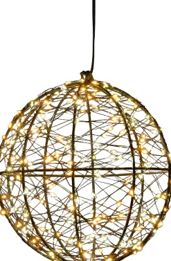 Anna's Collection Weihnachtsanhänger Kugel mit Beleuchtung D 18 cm