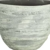 Bela Arte Blumentopf Dick 37 x 15,5 x 27 cm Zement Streifen