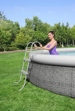 Bestway Flowclear Poolleiter grau H 84 cm