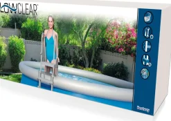 Bestway Poolleiter Flowclear grau H 132 cm