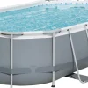 Bestway Stahlrahmen-Pool Power Steel oval 427 x 250 x 100 cm