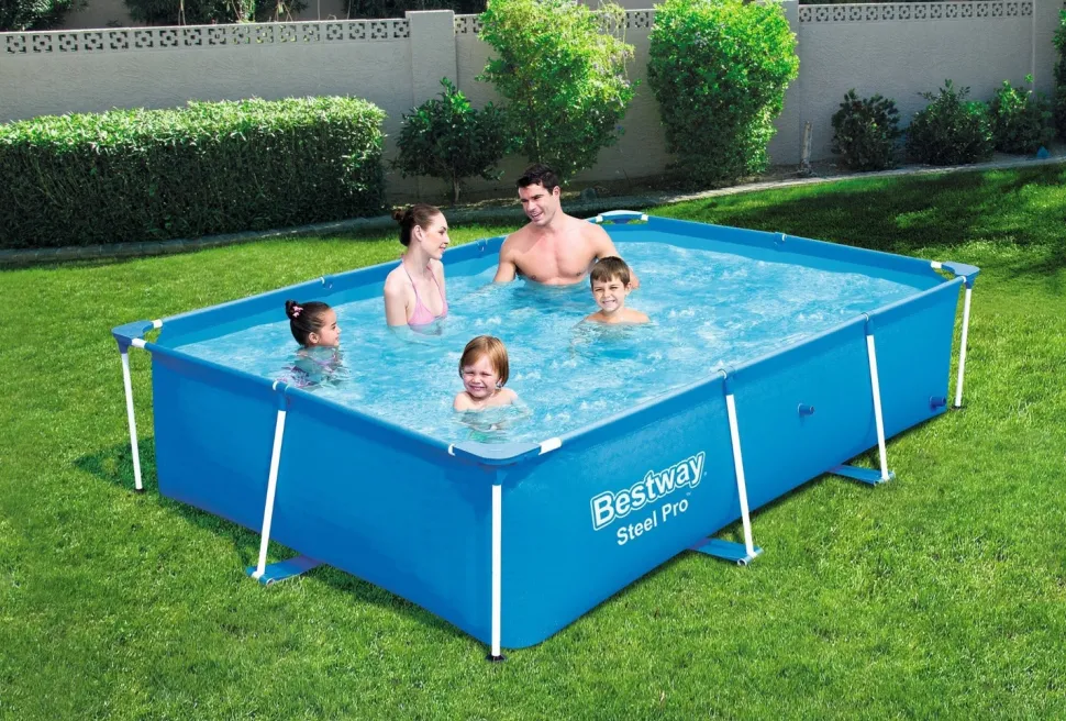 Bestway Stahlrahmen-Pool Passaat rechteckig 259 x 170 x 61 cm