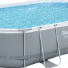 Bestway Stahlrahmen-Pool Power Steel oval 488 x 305 x 107 cm