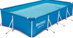 Bestway Stahlrahmen-Pool rechteckig 400 x 211 x 81 cm