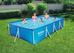 Bestway Stahlrahmen-Pool rechteckig 400 x 211 x 81 cm