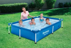 Bestway Stahlrahmen-Pool Steel Pro rechteckig 221 x 150 x 43 cm