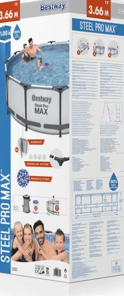 Bestway Stahlrahmen-Pool Steel Pro Max rundD 366 H 100 cm