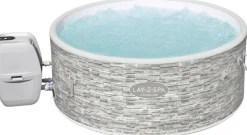 Bestway Whirlpool aufblasbar Lay-Z-Spa Vancouver plus rund grau D 155 H 60 cm