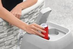 Bestway Whirlpool aufblasbar Lay-Z-Spa Vancouver plus rund grau D 155 H 60 cm