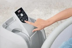 Bestway Whirlpool aufblasbar Lay-Z-Spa Vancouver plus rund grau D 155 H 60 cm