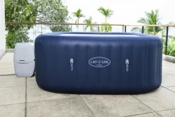 Bestway Whirlpool aufblasbar Lay-Z-Spa Hawaii eckig blau 180 x 180 x 71 cm