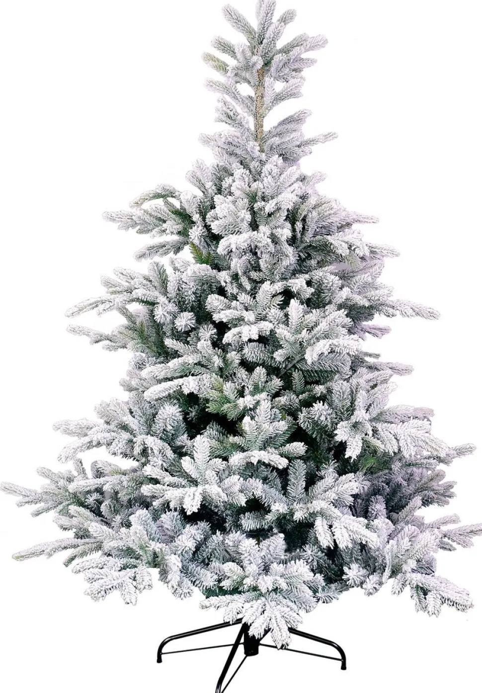 Black Box künstlicher Weihnachtsbaum Grand Fir mit Schnee D 152 H 215 cm