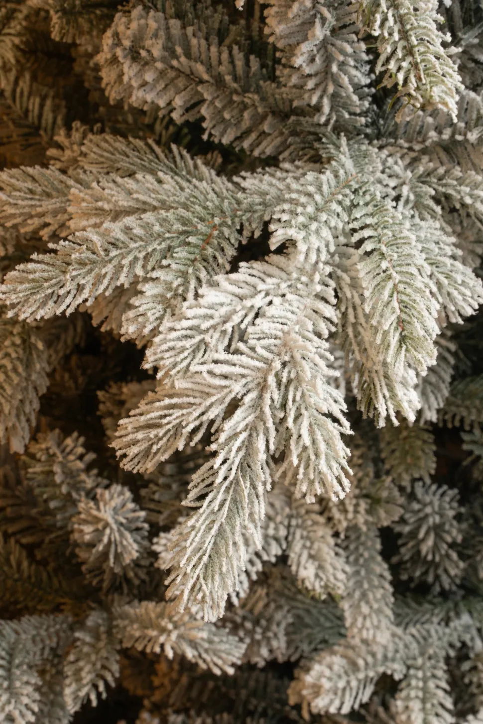 Black Box künstlicher Weihnachtsbaum Grand Fir mit Schnee D 152 H 215 cm