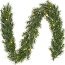 Black Box Tannengirlande Glendon 180 cm mit LED grün
