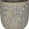 Blumentopf Mohnblumen crème D 25 H 25 cm
