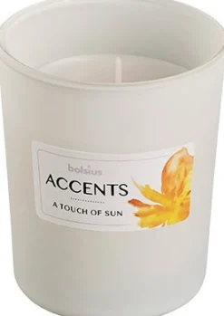 Bolsius Duftkerze Accents A Touch Of Sun weiß 33 Std.D 8 H 10 cm