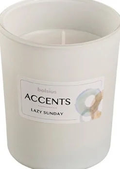 Bolsius Duftkerze Accents Lazy Sunday weiß 33 Std.D 8 H 10 cm