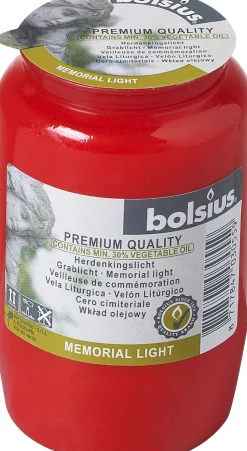 Bolsius Grablicht Nr. 3 rot