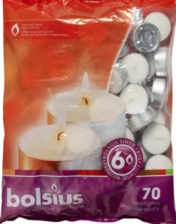 Bolsius Teelichter weiß 70 St.