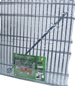 Boon Kaninchengehege 6 Panele silber 60 x 67 cm