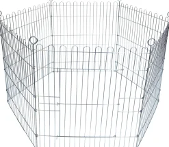 Boon Kaninchengehege 6 Panele silber 60 x 67 cm