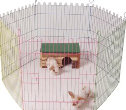 Boon Kaninchengehege 6 Panele multi 60 x 67 cm