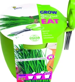 Buzzy® Anzucht-Set Schnittlauch Kräutertopf mit Schere "Grow, Cut & Eat"