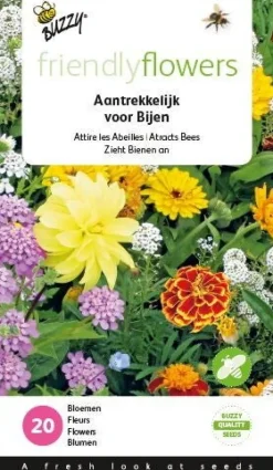Buzzy® Friendly Flowers Blumen für Bienen Samen-Mischung für 15 m²
