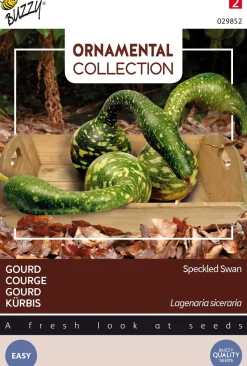 Buzzy® Ornamental Kürbis (Lagenaria siceraria 'Speckled Swan') Samen