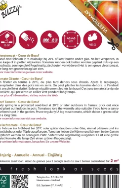 Buzzy® Pomodori Fleischtomate (Solanum lycopersicum 'Cœur de Bœuf') Samen