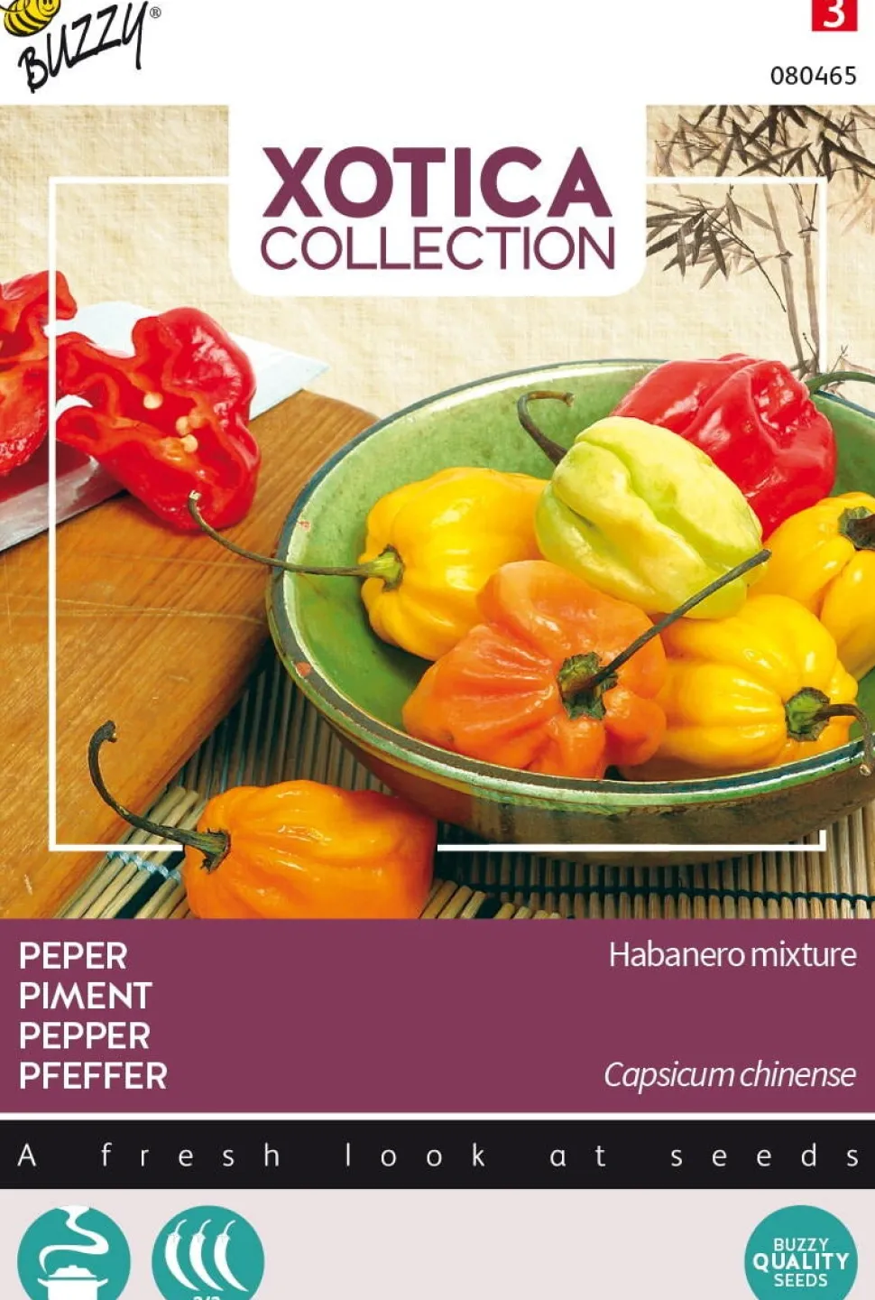 Buzzy® Xotica Habanero-Mix (Capsicum chinense) Samen