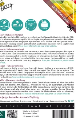 Buzzy® Xotica Habanero-Mix (Capsicum chinense) Samen