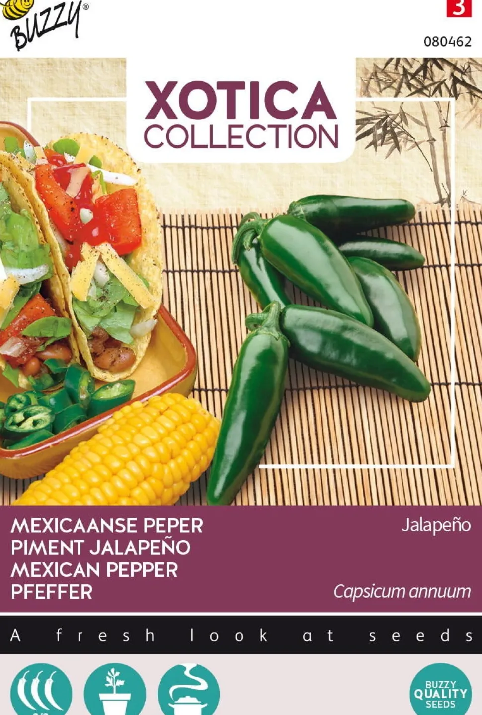 Buzzy® Xotica Jalapeno (Capsicum annuum) Samen