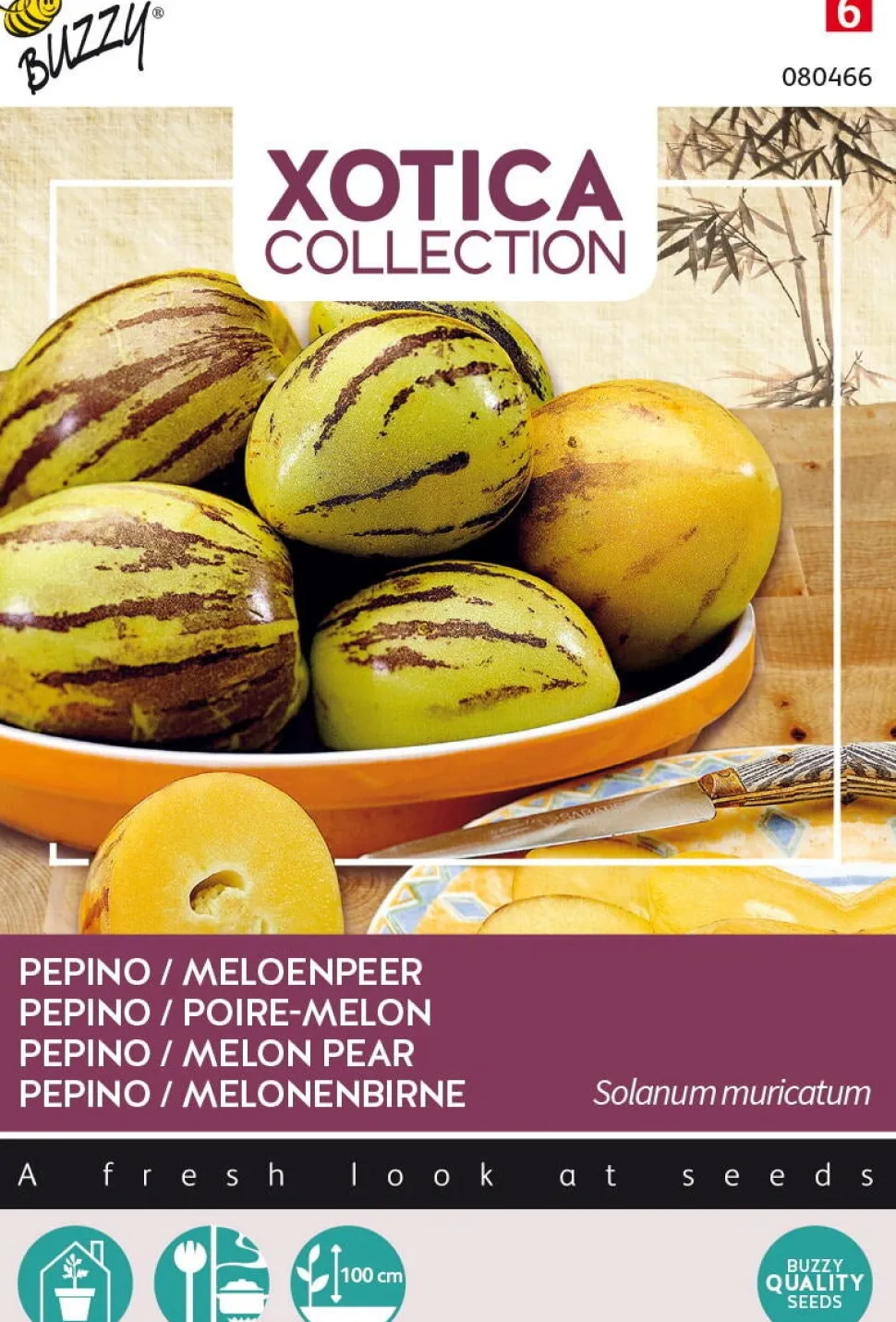 Buzzy® Xotica Pepino / Melonenbirne (Solanum muricatum) Samen