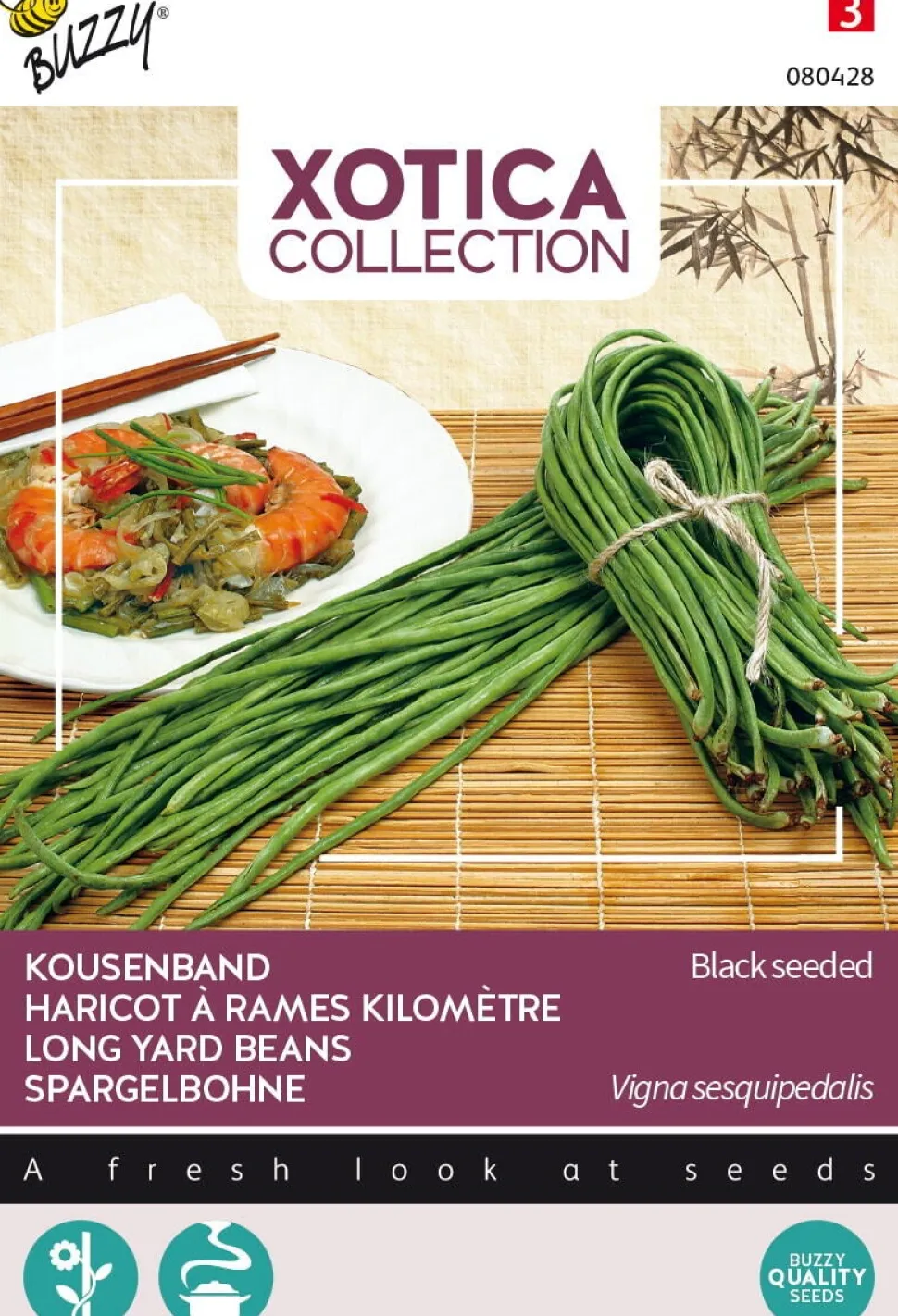 Buzzy® Xotica Spargelbohnen (Vigna sesquipedalis) Samen